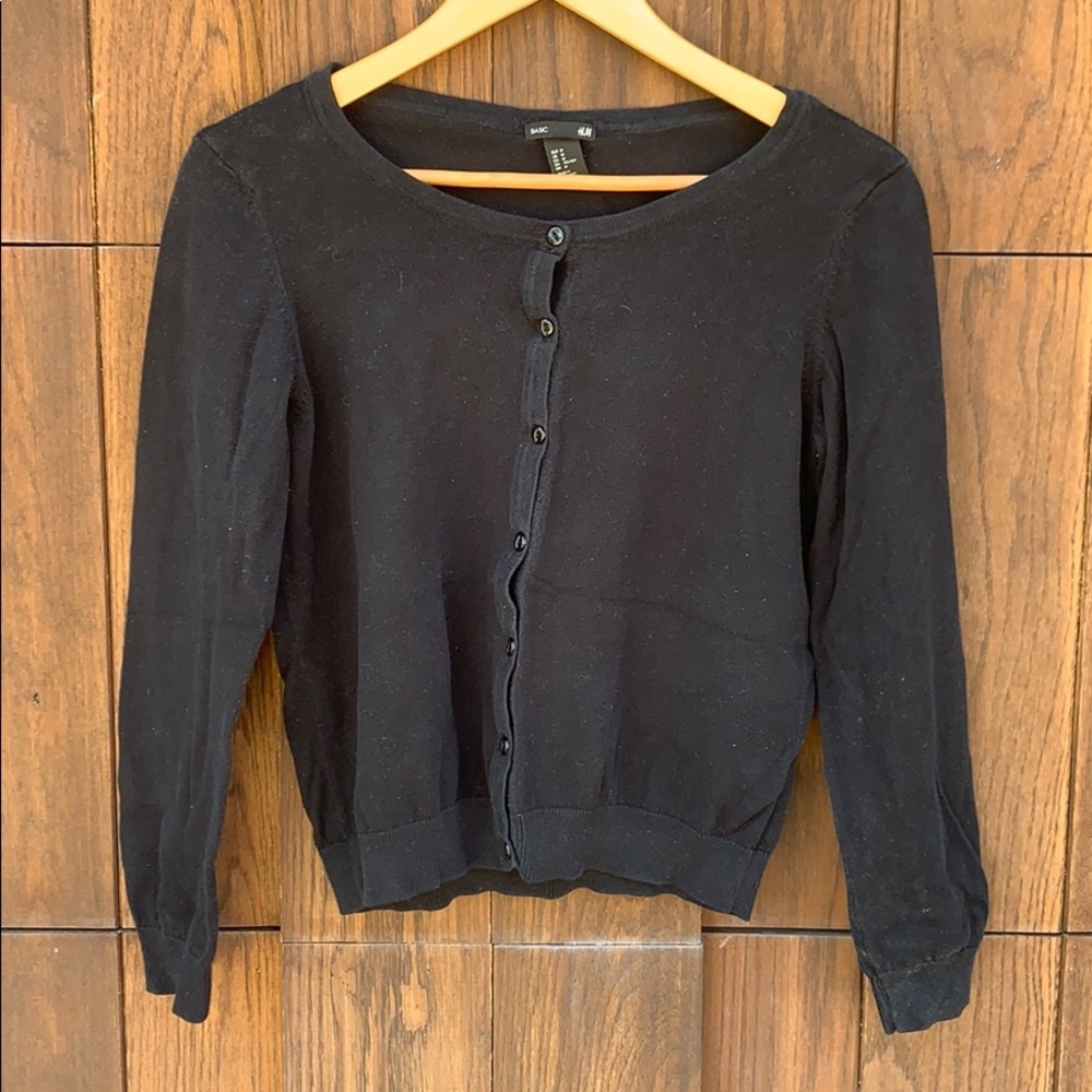 H&M black cardigan